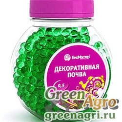 Гель декор.почва 0,5л зелен.жемчуг Био-мастер х15