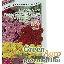 Семена пакетированные Хризантема Звезды галактики смесь окрасок Аэлита Ц
