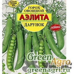 Семена пакетированные Горох Дарунок 25г Аэлита Цх10
