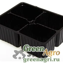 Кассета д/рассады мини 4ячейки (18*13,5*6см) (200)