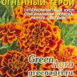 Семена пакетированные Бархатцы Огненный герой Плазма Ц
